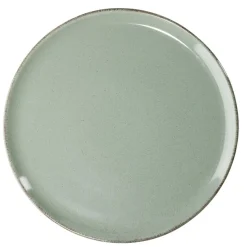 Vaisselle Et Accessoires De Table<Gifi Assiette plate Lisbonne en grès vert Ø27cm