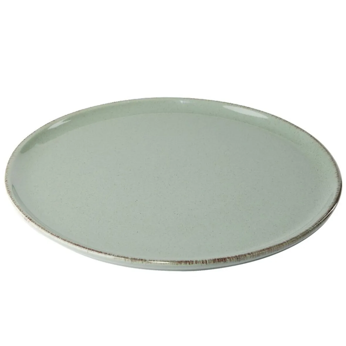 Vaisselle Et Accessoires De Table<Gifi Assiette plate Lisbonne en grès vert Ø27cm