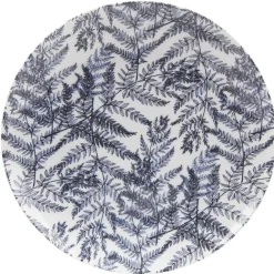 Gifi Assiette plate motif feuillage bleu et blanc| Vaisselle Et Accessoires De Table