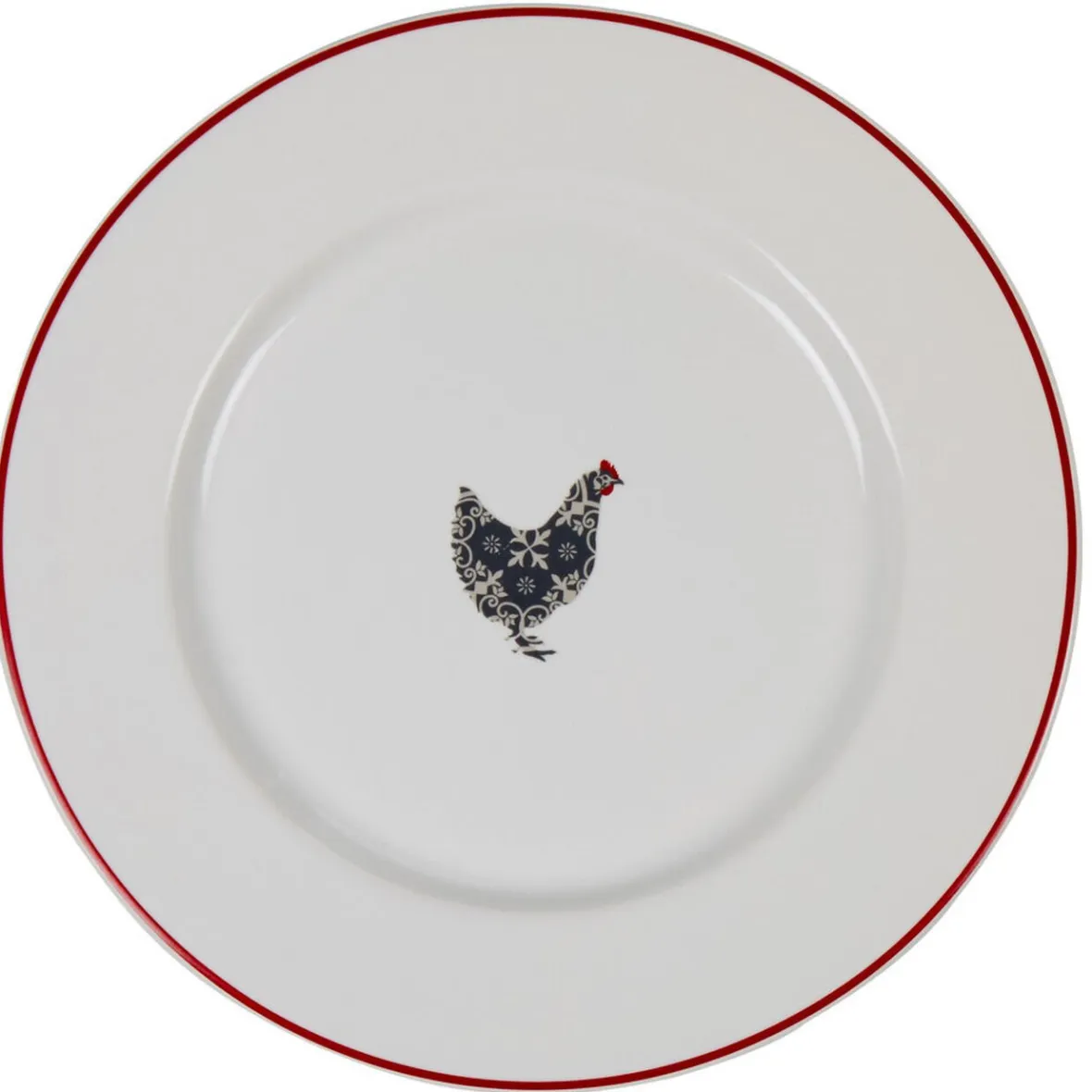 Gifi Assiette plate motif poule| Vaisselle Et Accessoires De Table