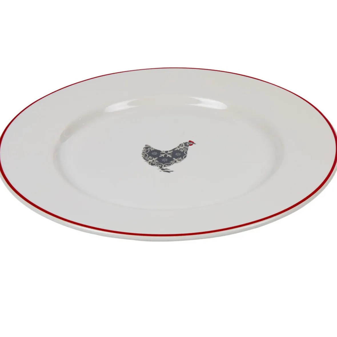 Gifi Assiette plate motif poule| Vaisselle Et Accessoires De Table