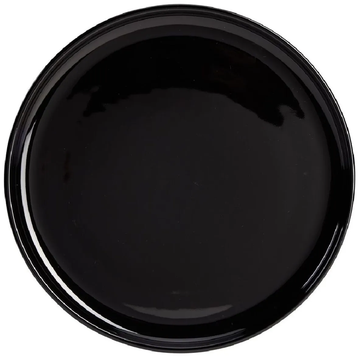 Gifi Assiette plate Oslo noir Ø27cm| Vaisselle Et Accessoires De Table