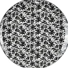 Gifi Assiette plate porcelaine motif feuillage noir blanc Ø24xH2,3cm| Vaisselle Et Accessoires De Table