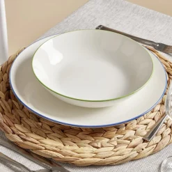 Gifi Assiette plate porcelaine blanc Ø26,5cm| Vaisselle Et Accessoires De Table