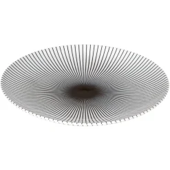 Gifi Assiette plate rayure noire et blanche| Vaisselle Et Accessoires De Table