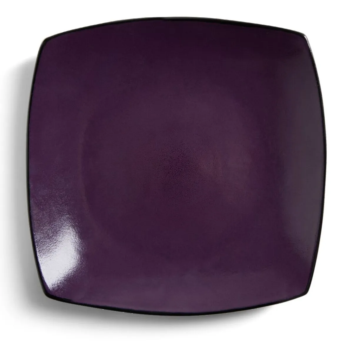 Gifi Assiette plate rectangulaire grès 27,5x27,5cm| Vaisselle Et Accessoires De Table