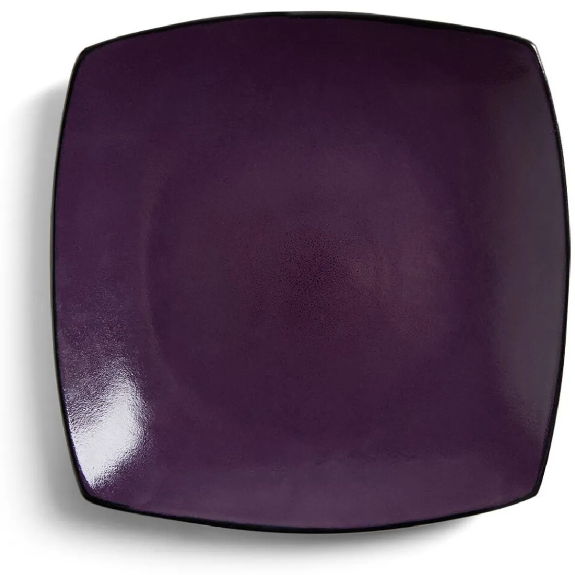 Gifi Assiette plate rectangulaire grès 27,5x27,5cm| Vaisselle Et Accessoires De Table
