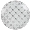 Vaisselle Et Accessoires De Table<Gifi Assiette plate ronde blanche motif fleurs violettes