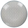 Vaisselle Et Accessoires De Table<Gifi Assiette plate ronde blanche motif géométrique bleu Urban