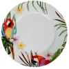 Vaisselle Et Accessoires De Table<Gifi Assiette plate ronde blanche décor perroquet