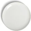 Gifi Assiette plate ronde blanc et doré Ø26cm porcelaine| Vaisselle Et Accessoires De Table