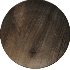 Gifi Assiette plate ronde décor imitation bois| Vaisselle Et Accessoires De Table