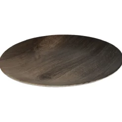 Gifi Assiette plate ronde décor imitation bois| Vaisselle Et Accessoires De Table