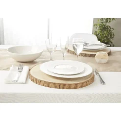 Vaisselle Et Accessoires De Table<Gifi Assiette plate ronde embossée blanche x4