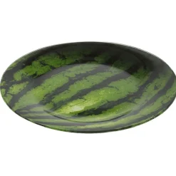 Gifi Assiette plate ronde imprimée pastèque| Vaisselle Et Accessoires De Table