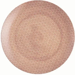 Gifi Assiette plate ronde motif géométrique 4 couleurs x4| Vaisselle Et Accessoires De Table