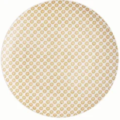 Gifi Assiette plate ronde motif géométrique 4 couleurs x4| Vaisselle Et Accessoires De Table