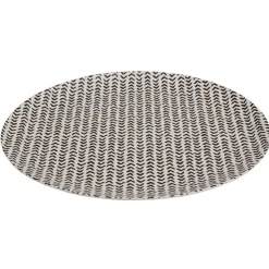 Gifi Assiette plate ronde motif géométrique noir et blanc| Vaisselle Et Accessoires De Table