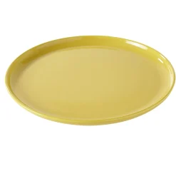Gifi Assiette plate ronde Oslo jaune moutarde| Vaisselle Et Accessoires De Table