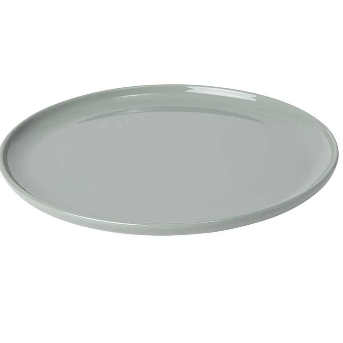 Gifi Assiette plate ronde Oslo vert d'eau| Vaisselle Et Accessoires De Table