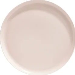 Gifi Assiette plate ronde Oslo porcelaine rose uni| Vaisselle Et Accessoires De Table
