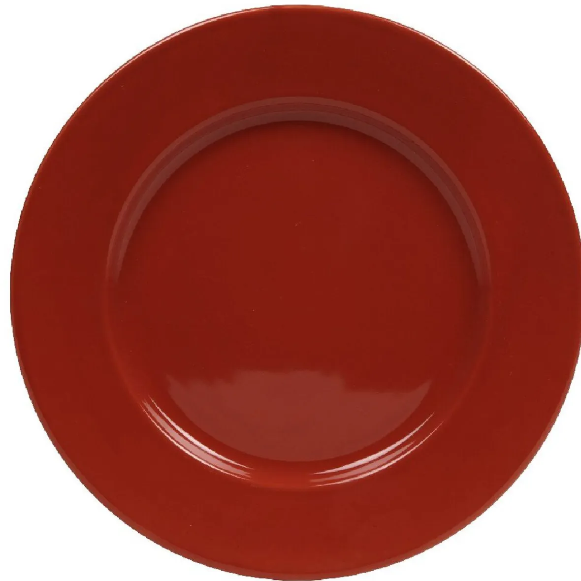Gifi Assiette plate rouge| Vaisselle Et Accessoires De Table