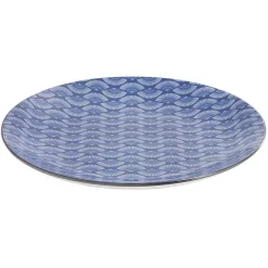 Gifi Assiette plate style japonais porcelaine bleu blanc| Vaisselle Et Accessoires De Table
