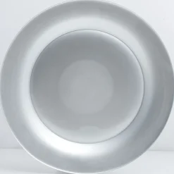 Gifi Assiette plate verre Zana argentée| Vaisselle Et Accessoires De Table