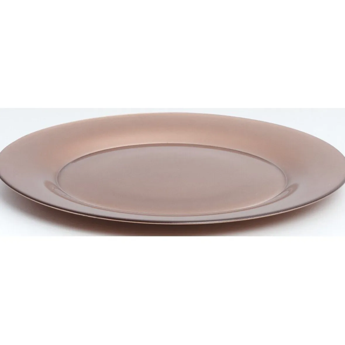 Gifi Assiette plate verre Zana cuivrée| Vaisselle Et Accessoires De Table