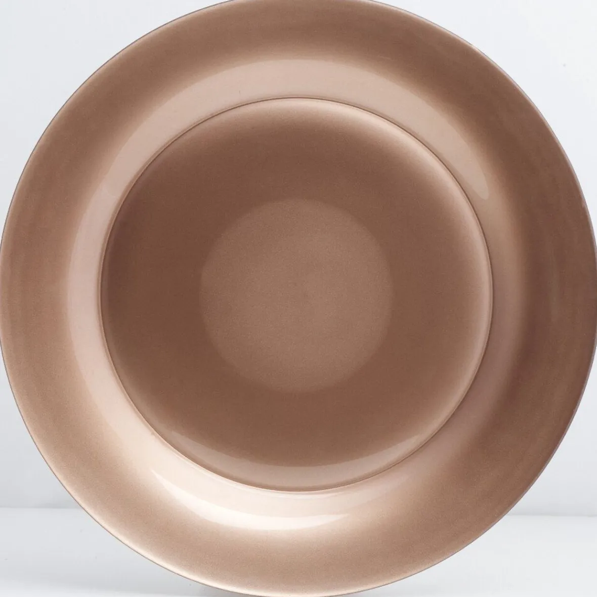 Gifi Assiette plate verre Zana cuivrée| Vaisselle Et Accessoires De Table