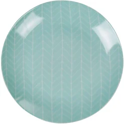 Gifi Assiette plate vert d'eau collection Crazy| Vaisselle Et Accessoires De Table
