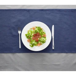 Gifi Assiette ronde plate céramique à rebord embossé uni blanc| Vaisselle Et Accessoires De Table