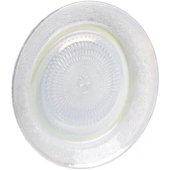 Gifi Assiette ronde plate décor ciselé design irisé| Vaisselle Et Accessoires De Table