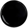 Gifi Assiette ronde plate Nordic porcelaine noir| Vaisselle Et Accessoires De Table