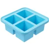 Conservation Alimentaire<Gifi Bac à glaçon XXL en silicone 4 compartiments blanc/bleu