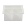 Gifi Bac à glaçons XXL 4 compartiments silicone blanc| Vaisselle Et Accessoires De Table