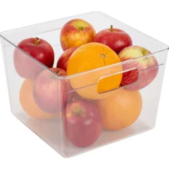 Rangement De Cuisine<Gifi Bac de rangement carré transparent pour frigo 5,5L