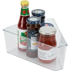 Rangement De Cuisine<Gifi Bac de rangement triangulaire transparent pour frigo 3L