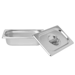 Préparation Culinaire<Gifi Bac inox avec couvercle préparation conservation L.26,5 cm