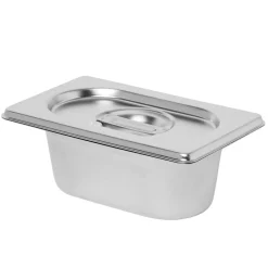 Préparation Culinaire<Gifi Bac inox avec couvercle préparation conservation L.17,5 cm