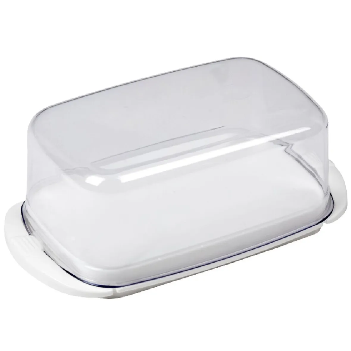 Préparation Culinaire<Gifi Beurrier socle blanc avec couvercle transparent