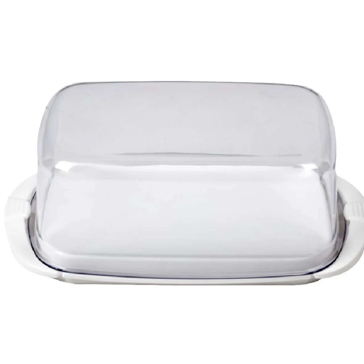 Préparation Culinaire<Gifi Beurrier socle blanc avec couvercle transparent
