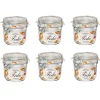 Gifi Bocal à conserve avec fermeture à clapet 350 ml x 6| Conservation Alimentaire