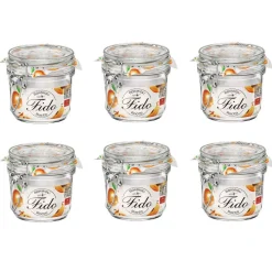 Gifi Bocal à conserve avec fermeture à clapet 350 ml x 6| Conservation Alimentaire