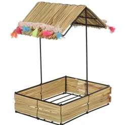 Vaisselle Et Accessoires De Table<Gifi Bocal à paille et couvercle style tropical avec support x4