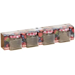 Conservation Alimentaire<Gifi Bocal de conservation en verre 75 ml x 4