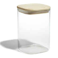 Conservation Alimentaire<Gifi Bocal de conservation 1L en verre avec couvercle en bois