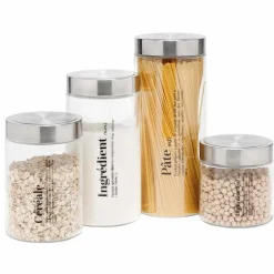Conservation Alimentaire<Gifi Bocal en verre pour conservation alimentaire x4