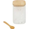 Conservation Alimentaire<Gifi Bocal en verre transparent 1L avec couvercle et cuillère en bambou
