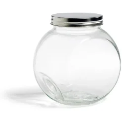 Conservation Alimentaire<Gifi Bocal en verre transparent couvercle métal 2000ml - 16x11,5xH.16cm